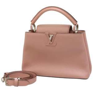 Louis Vuitton Handbag Taurillon Leather Capucines BB Pink